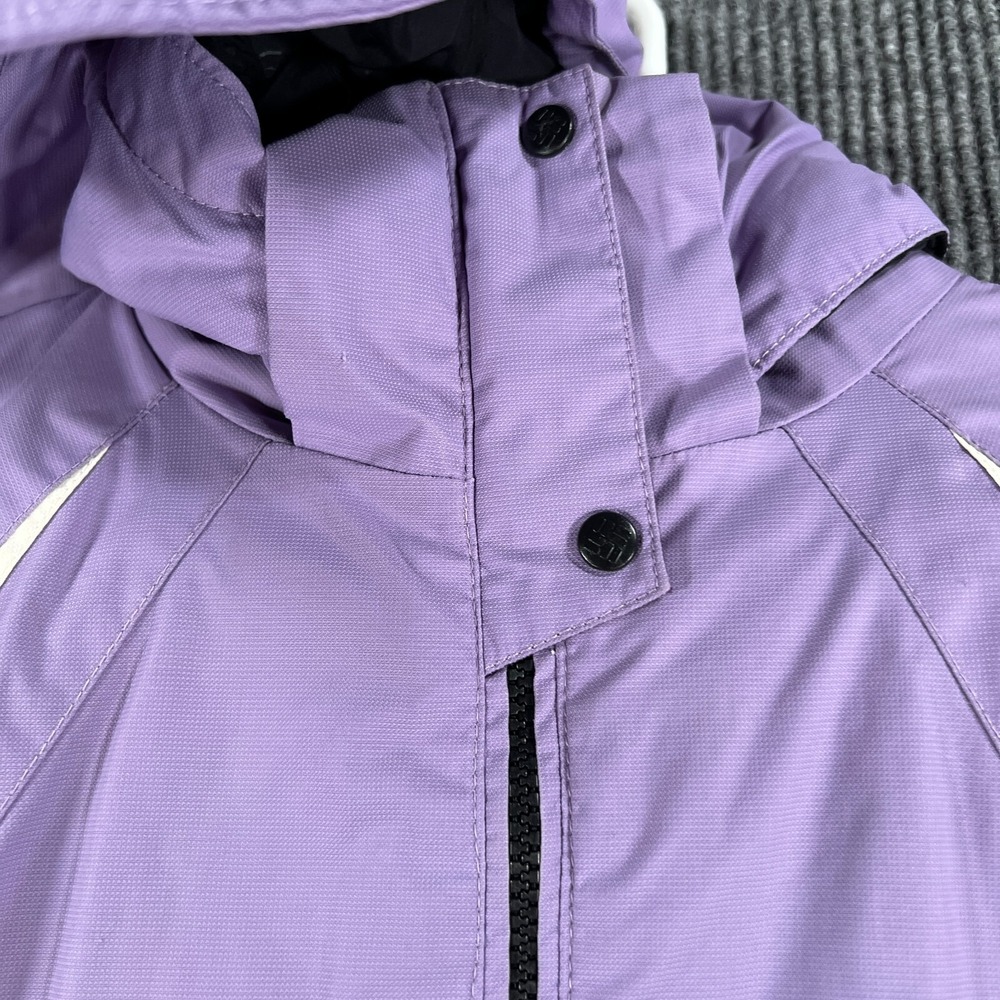 Columbia Jacket Girls Youth 14-16 Purple Long Sleeve Full Zip Hooded School - Picture 7 of 14